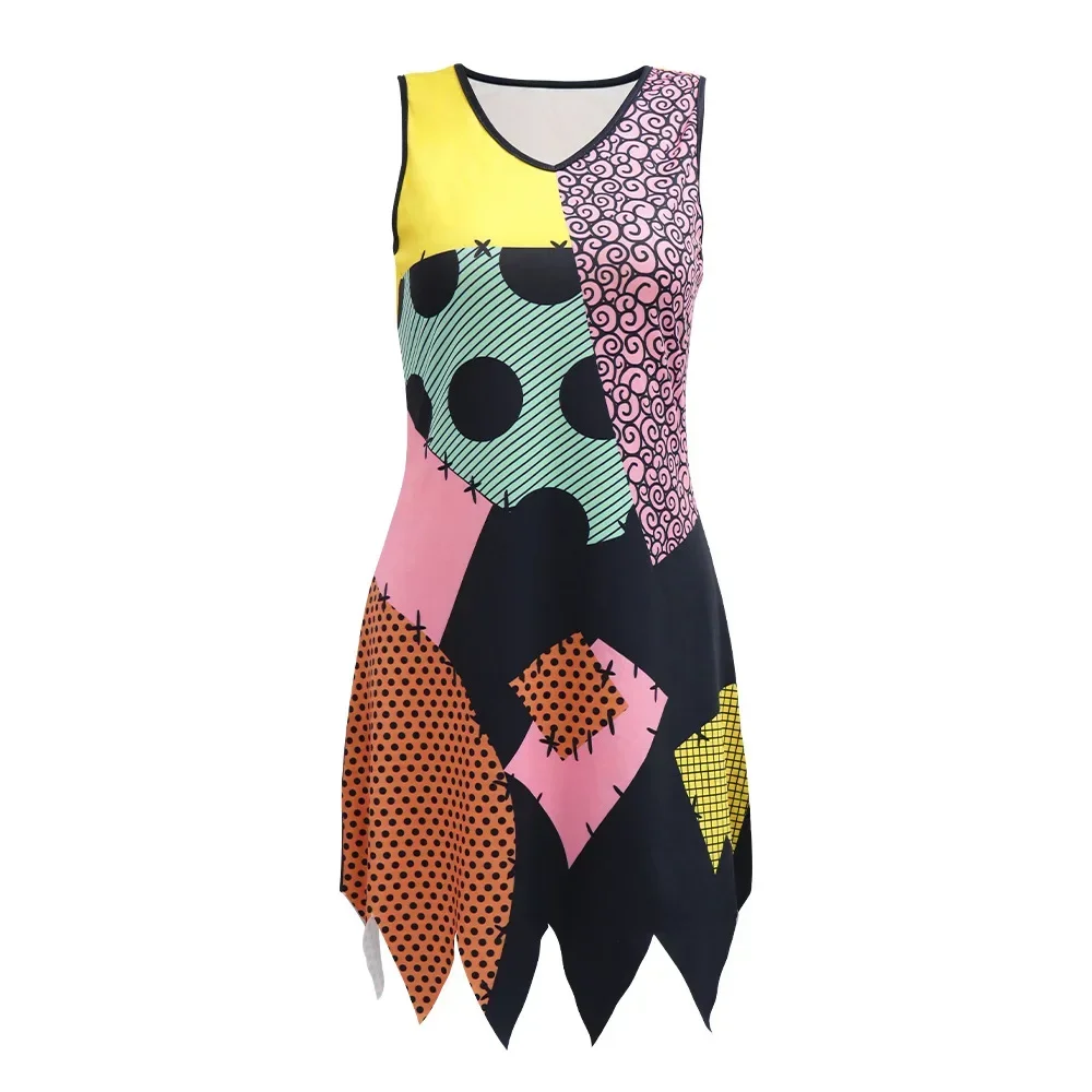 Nightmare Before Christmas Sally ชุด Halloween COSPLAY Performance เสื้อผ้าผู้หญิงชุดแฟนซีปาร์ตี้ชุดเซ็กซี่ชุด