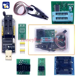 CH341a Programmer adapter+SOIC8 adapter+ SOP8 clip with cable+1.8V adapter  EEPROM Flash BIOS USB  electronics
