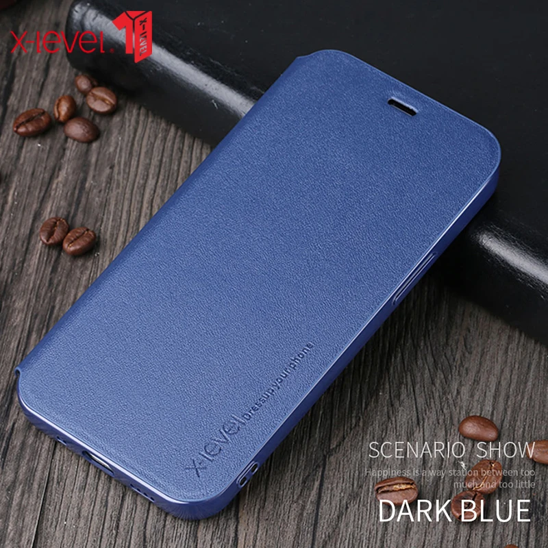For iPhone 14 Pro Max Case Flip Leather + TPU Protective Back Stand Cover For iPhone 14 Pro Max funda X-Level
