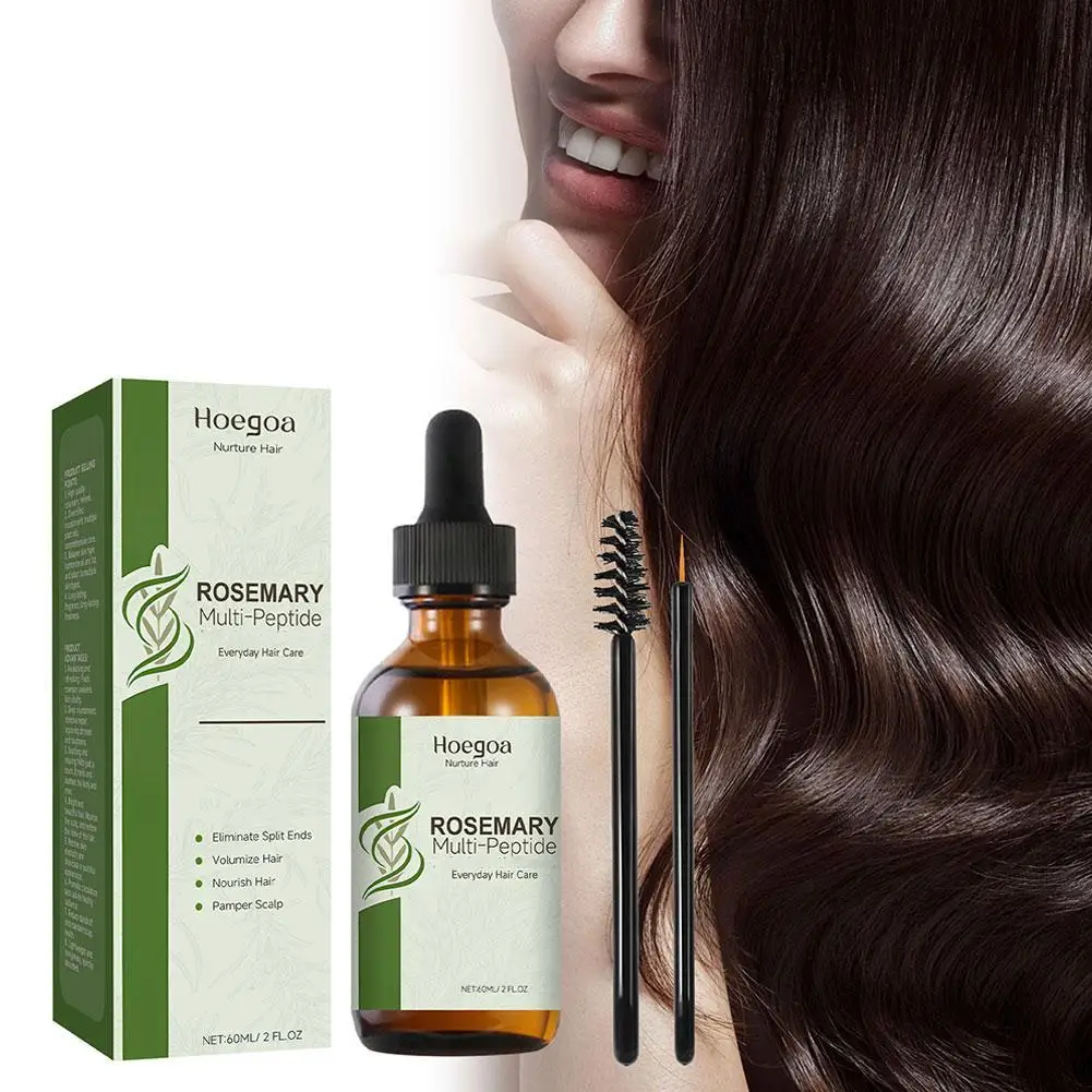 60ml olio di rosmarino per uomo donna prodotti a crescita rapida oli essenziali trattamento anticaduta del cuoio capelluto cura dei capelli Y0T7