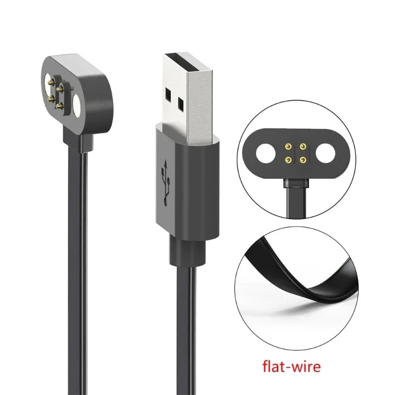 1Pack Kopfhörer Ladegerät Tragbare 4 Pin Ladestation Dock mit USB Ladekabel für Mojawa Run Plus K1KF