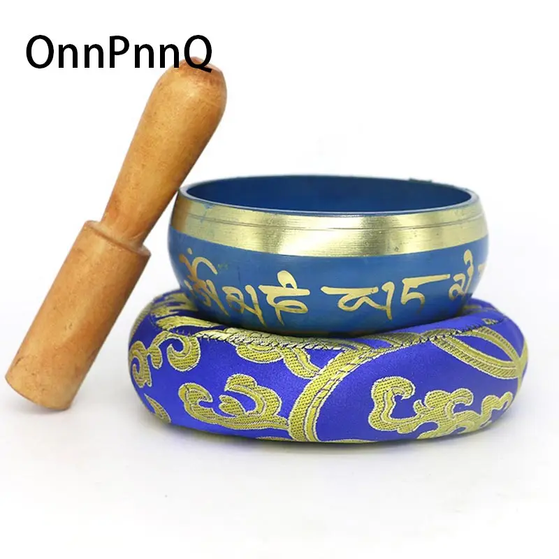 Bol Tibetan Singing Bowl Buddhism Home Decoration Nepal Cuenco Tibetano Budismo Cuencos Xizang (Including Sticks and Mats)