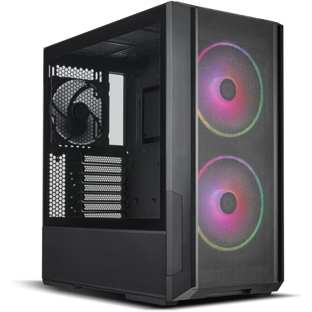 

LANCOOL 216 E-ATX PC Case Airflow Focus Mesh Panels 2x160mm 1x140mm PWM Fans Pre-Installed Rear PCIe Fan Bracket Gaming