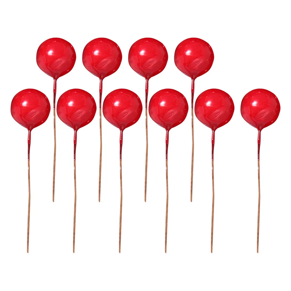 

300pcs Christmas Ball Simulated Berries Artificial Fruit For Home Decor Wedding Holiday Diy Craft Ornament Red Fake Berry