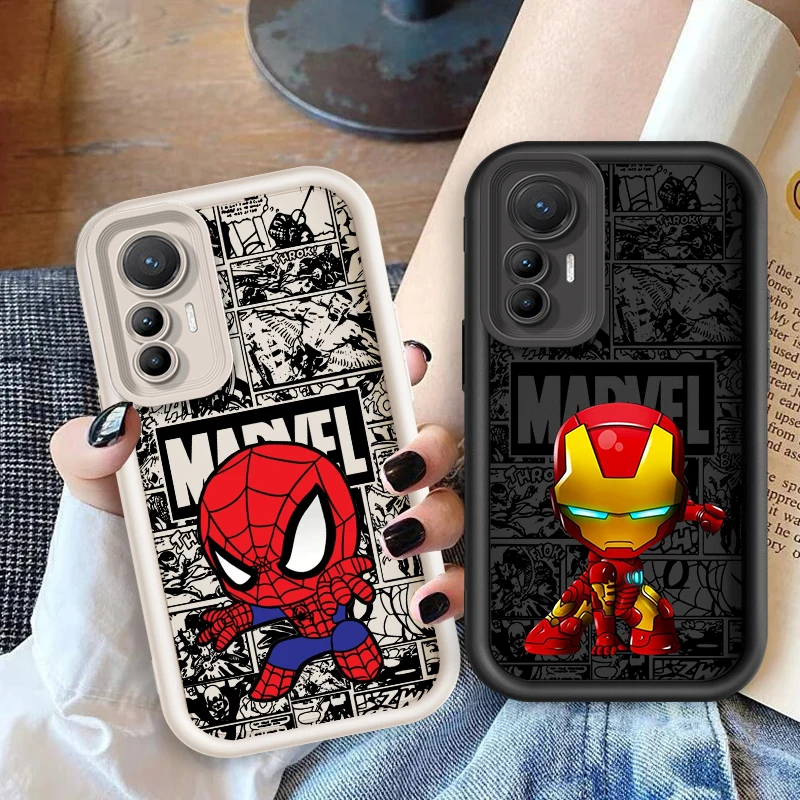 SpiderMan Deadpool Heroic Anime Eye Ladder For Xiaomi MI 14 12T 11 Lite Poco M3 X5 X4 F5 F4 F3 F2 GT Pro 5G Funda Phone Case