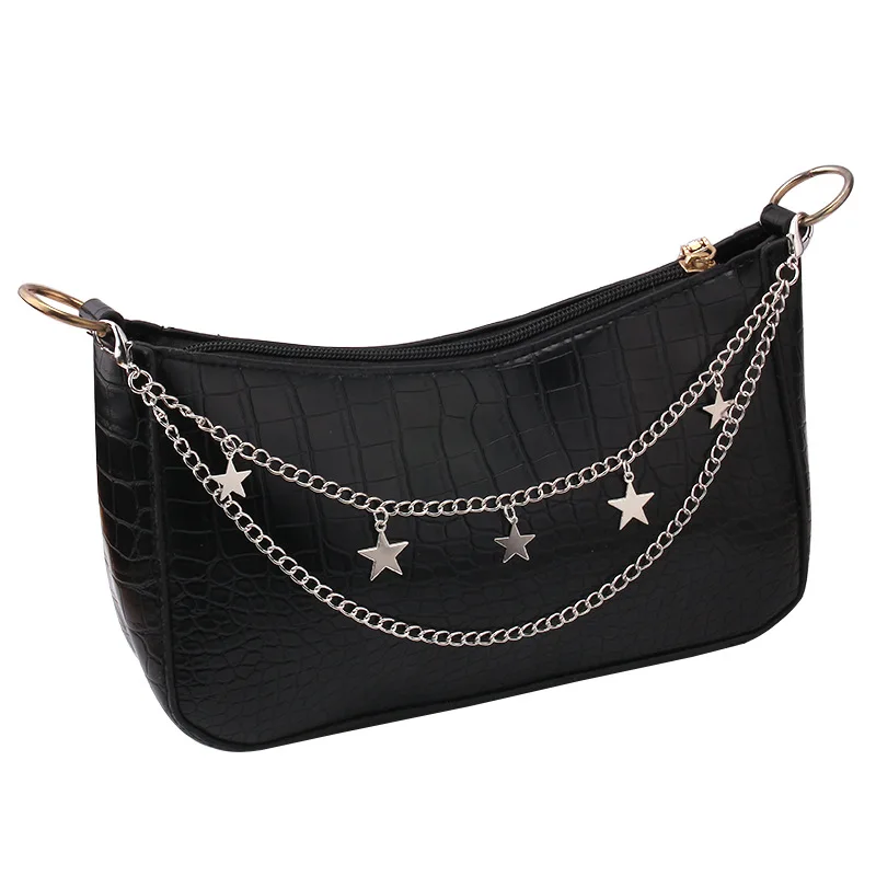 Crossbody Star Pendant Eye-Catching Shoulder Multi-Layer Metal Chain Strap Stylish Butterfly Pendant For Accessories