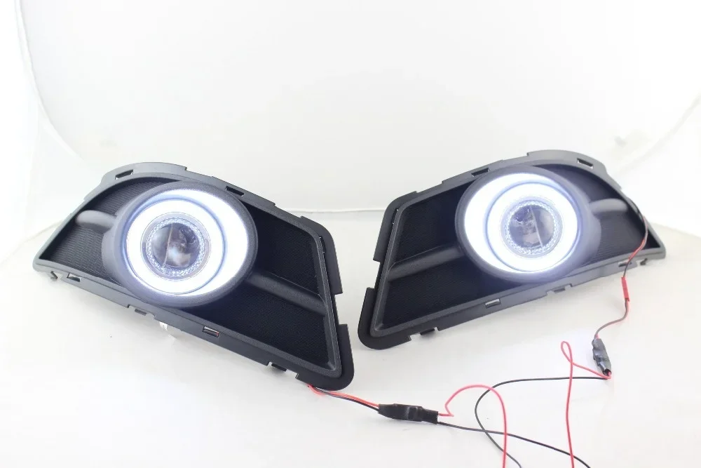 

Eosuns Cob Angel Eye Led Daytime Running Light Drl + Fog Light + Projector Lens for Chevy Epica 2013