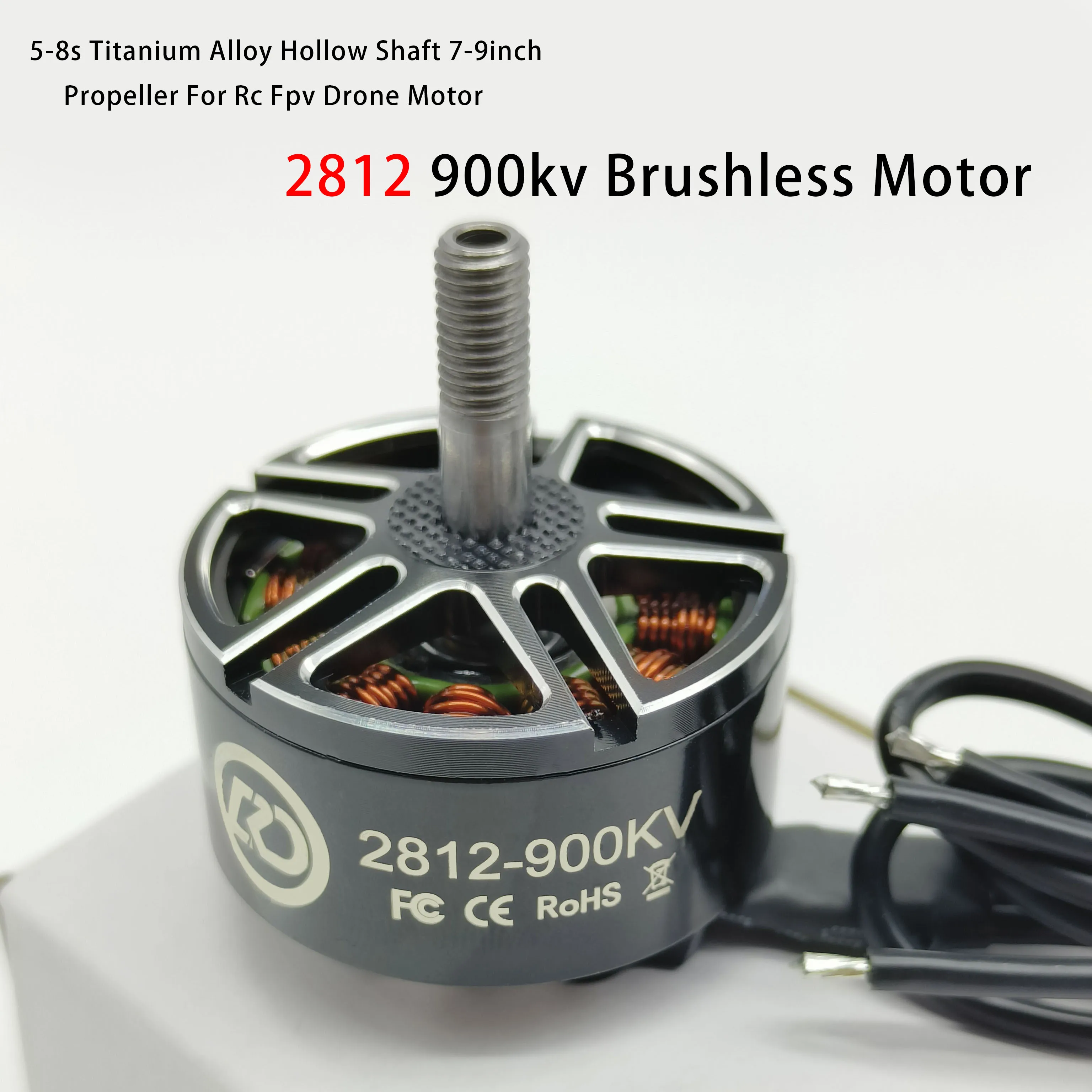 

Бесщеточный двигатель 2812, 900 кВ, 5-8 с, полый вал из титанового сплава, 7-9 дюймов, пропеллер для двигателя дрона Rc Fpv
