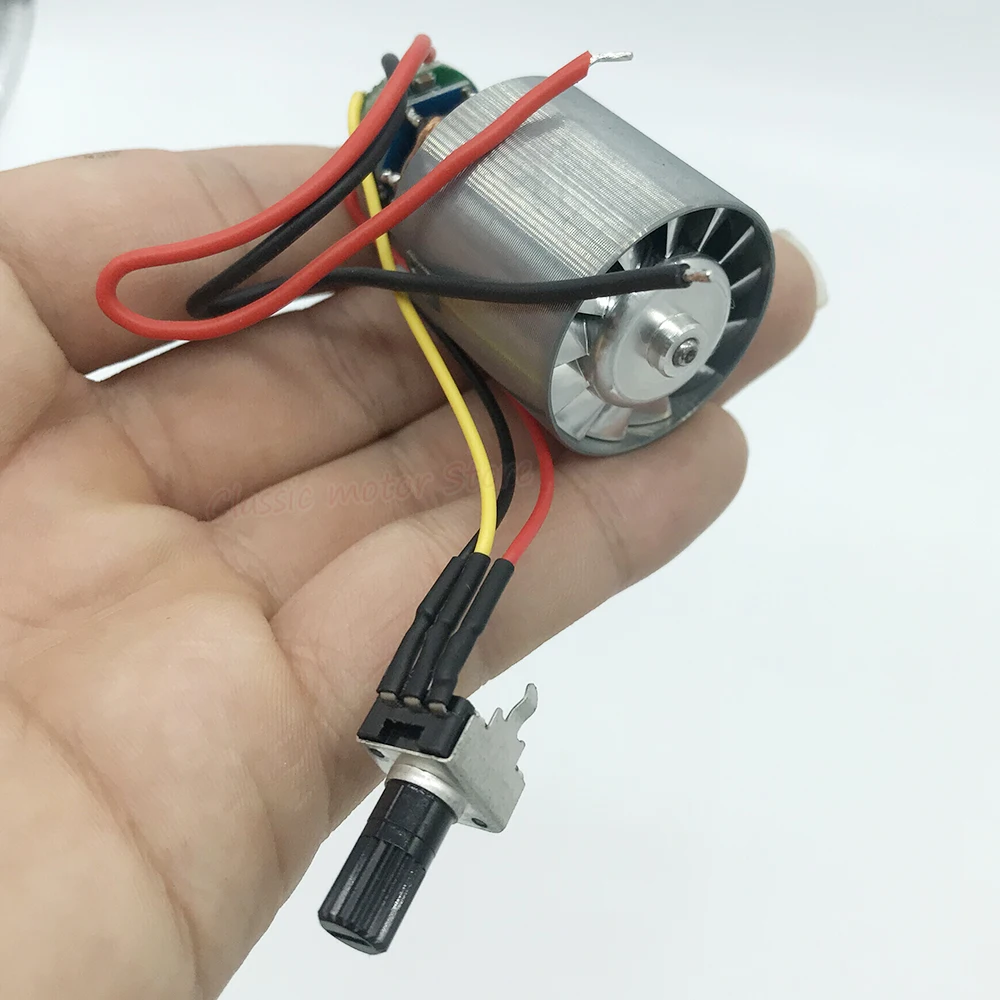 DC 7-24V 5A Mini bezszczotkowy silnik 70W 100000RPM szybki wirnik stop aluminium CNC wentylator kanałowy 12V regulacja prędkości bezstopniowy