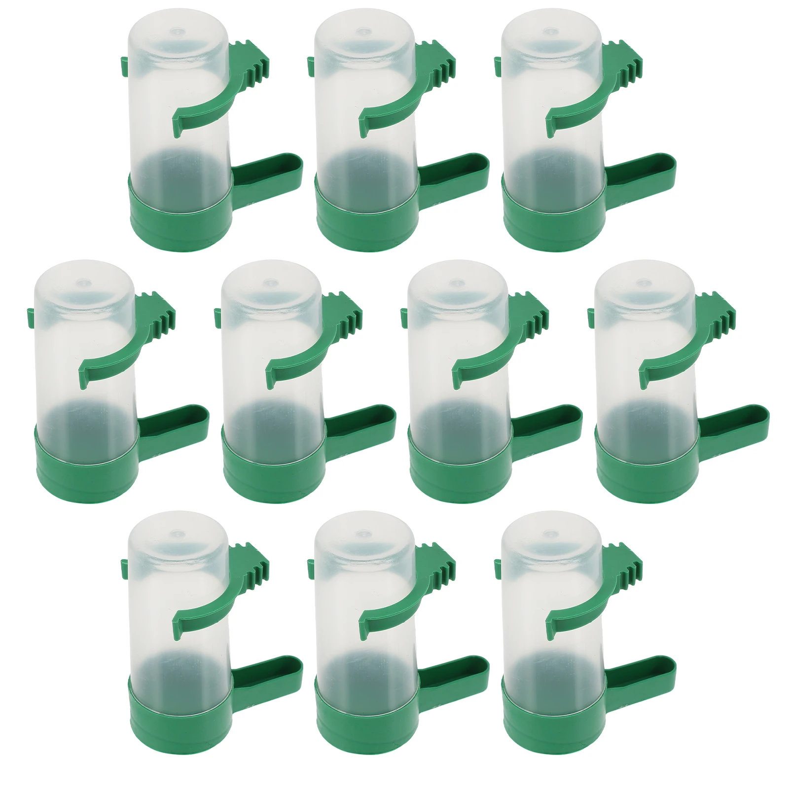 

10pcs Automatic Drinking Bowls for Birds Parrot Cage Birdcage Pet Water Kettles Pigeon Water Feeders Bright