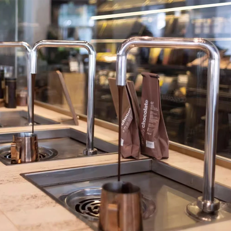 NP-348 Dispensador automático comercial de chocolate caliente de 7L, máquina de pulverización y templado, fusión de chocolate