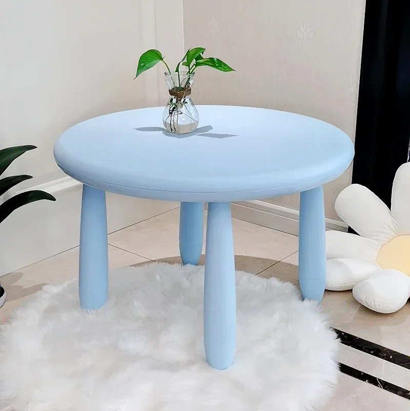 Kindergarten Tables and Chairs Children's Set Baby Toy Table Household Plastic Study Desk round Single Table