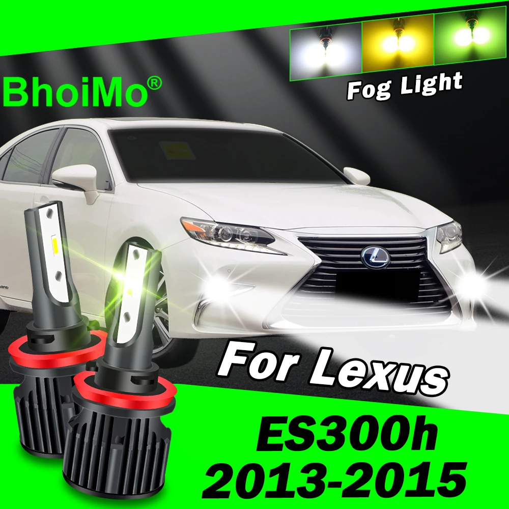 

BhoiMo For Lexus ES300h Front Fog Light Lamp 2013 2014 2015 Led Bulbs