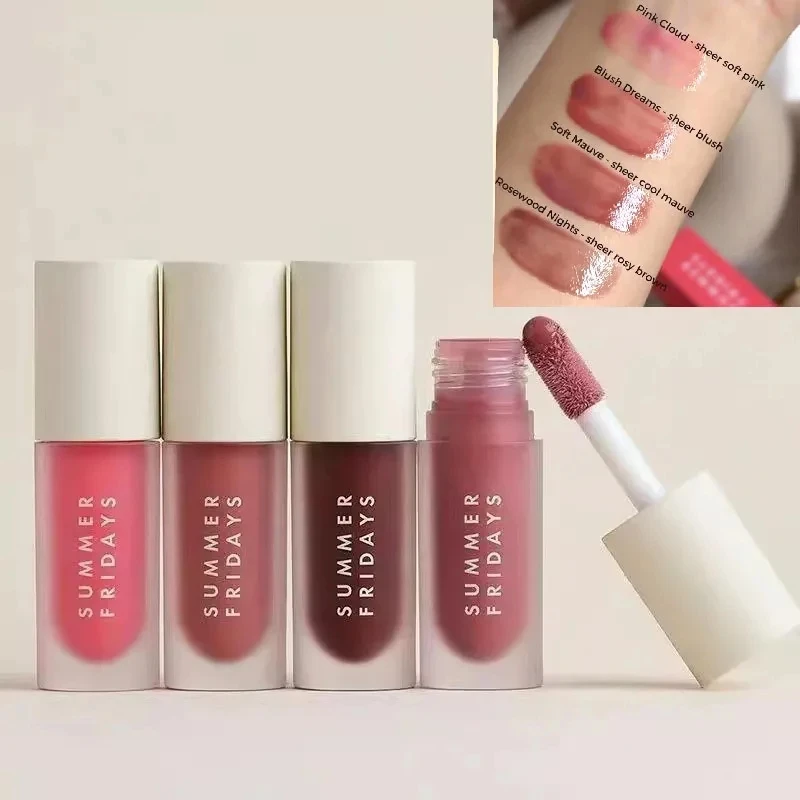 الصيف الجمعة الوردي الجوافة الحلو النعناع الشفاه بلسم أحمر الشفاه الشفاف مجموعة السلس لينة أنبوب مرآة ملمع الشفاه ملمع الشفاه مستحضرات التجميل الساخنة