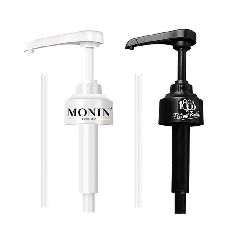 1PCS Coffee 1 Liter Dispenser Syrup Pump Black Liquid Dispenser for Syrup 10Ml Juice Bottle Dispenser Pump