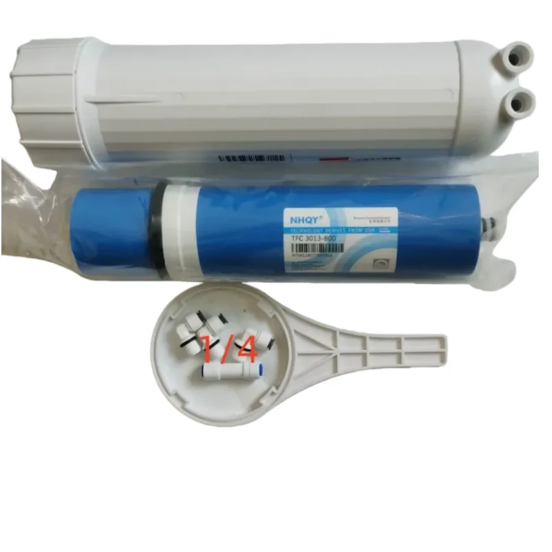 

800 GPD RO membrane 3013-800 reverse osmosis water filter + NSF housing 1/4 connection kitchen water purifier parts