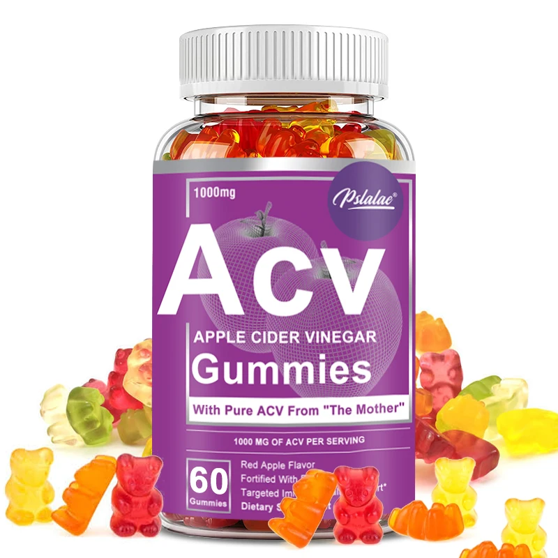 Apple Cider Vinegar Gummies - Reduce Bloating, Promotes Healthy Digestion and Bowel Function, Weight Management, Boosts Immunity
