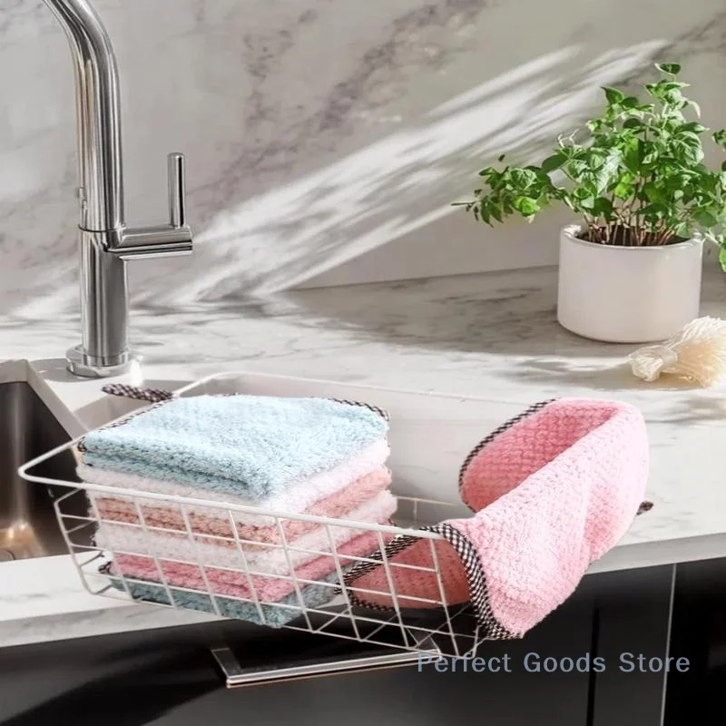 

Набор из 5 подушечек для удаления пятен для ежедневной уборки кухни, кухонные салфетки, кухонные полотенца, антипригарные салфетки для чистки рабочего стола