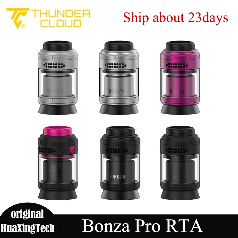 

New Original ThunderCloud X Vaping Bogan Bonza Pro RTA 810 Drip Tip 4ml Single/Dual Coil 26mm Leak Proof E-Cigarette Atomizer