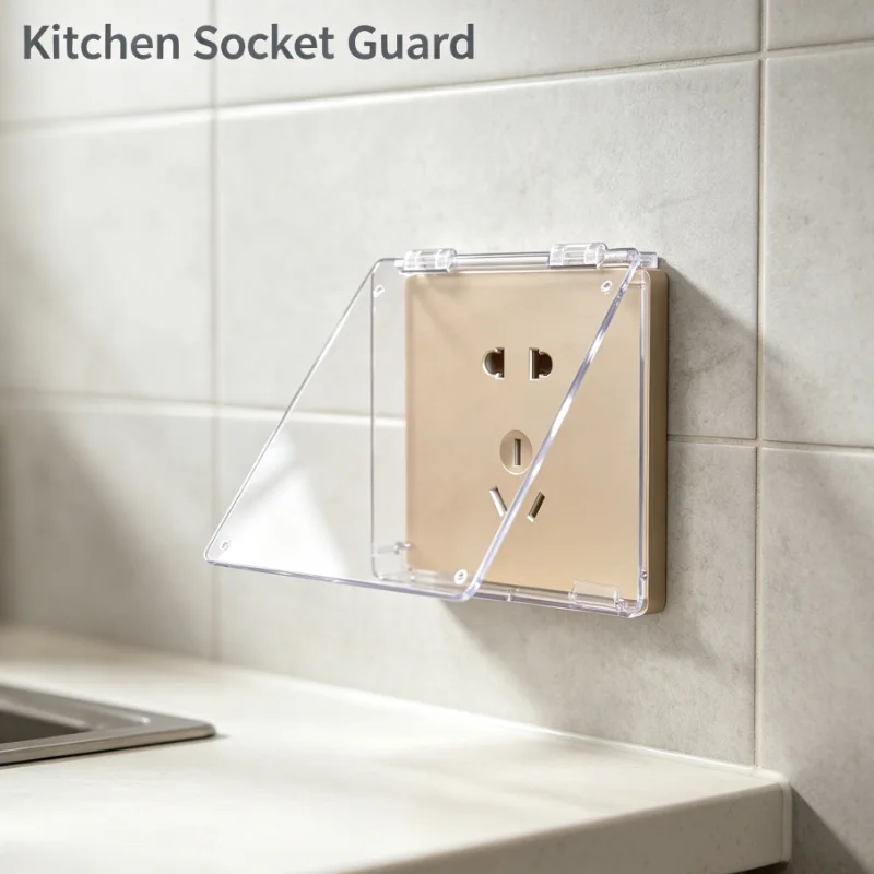10pcs Dual Outlet Socket Cover With Dustproof Design For 86 Type Wall Panel Safety Organization