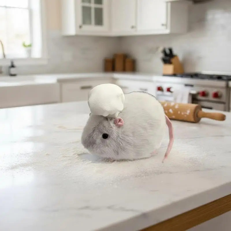 Fluffy Kawaii Hamster Plush Toy Cute Soft Stuffed Animal Rat Doll Stress Relief Christmas Gift for Kids Family Home Decor