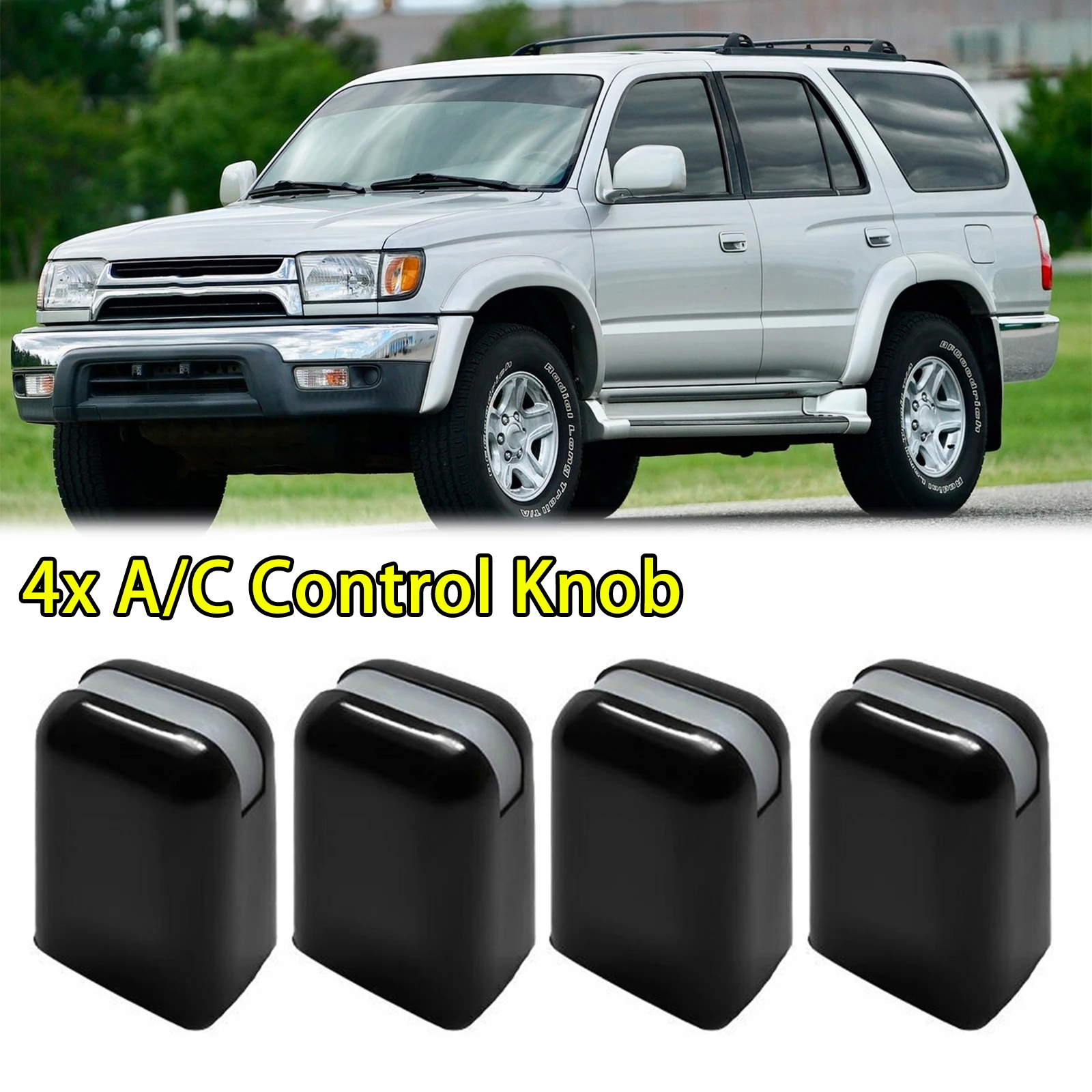 4Pcs Car Air Conditioning Knob Heat Control Switch Button Knob For Toyota RAV4 1996 1997 1998 1999 2000 2001-02 Car Accessories