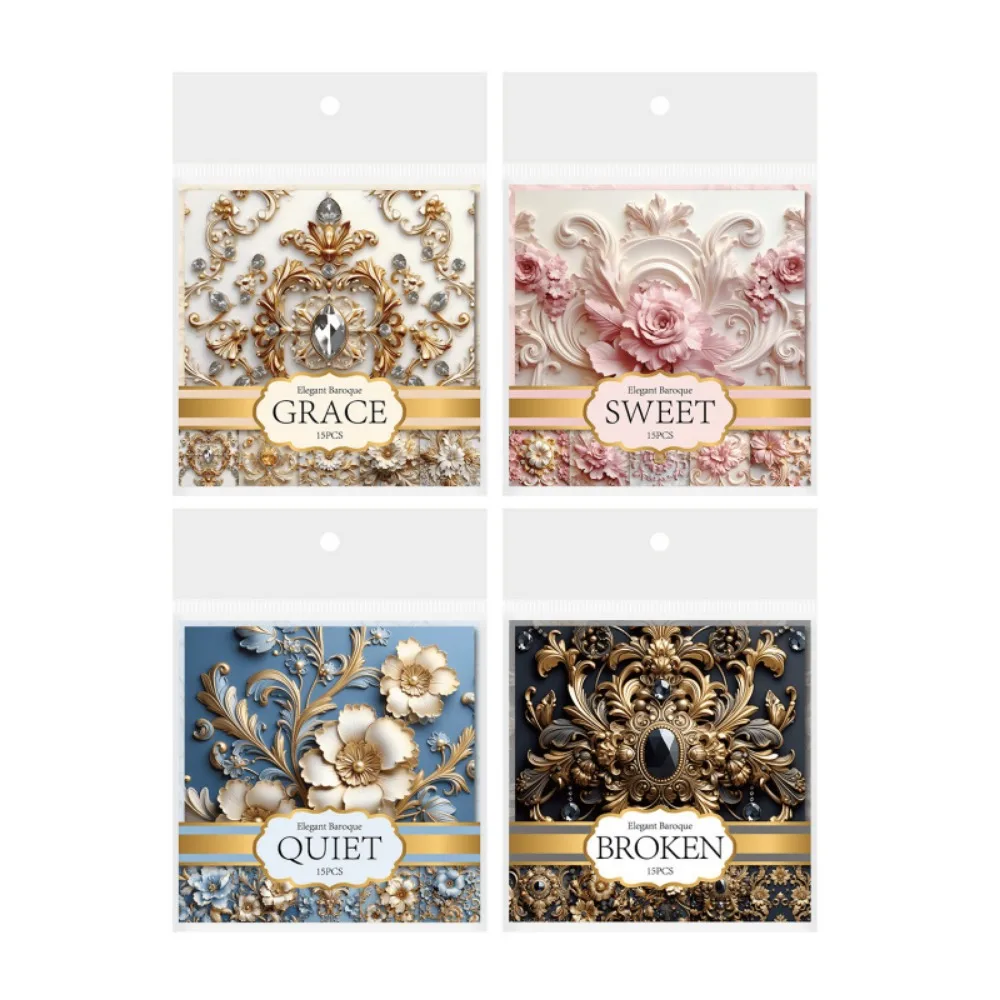 4 عبوات من 60 ورقة مقاس 12 × 12 سم من ورق Ephemera العتيق، لوازم مجلة قصاصات أنيقة للكولاج والمذكرات والديكوباج