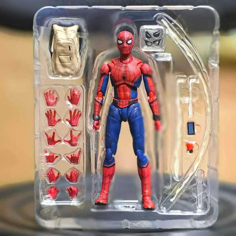 15cm SHF Spider-Man:Homecoming Peter Parker Action Figure Model Anime Spiderman Figurine Pvc Collection Movable Toys For Gifts