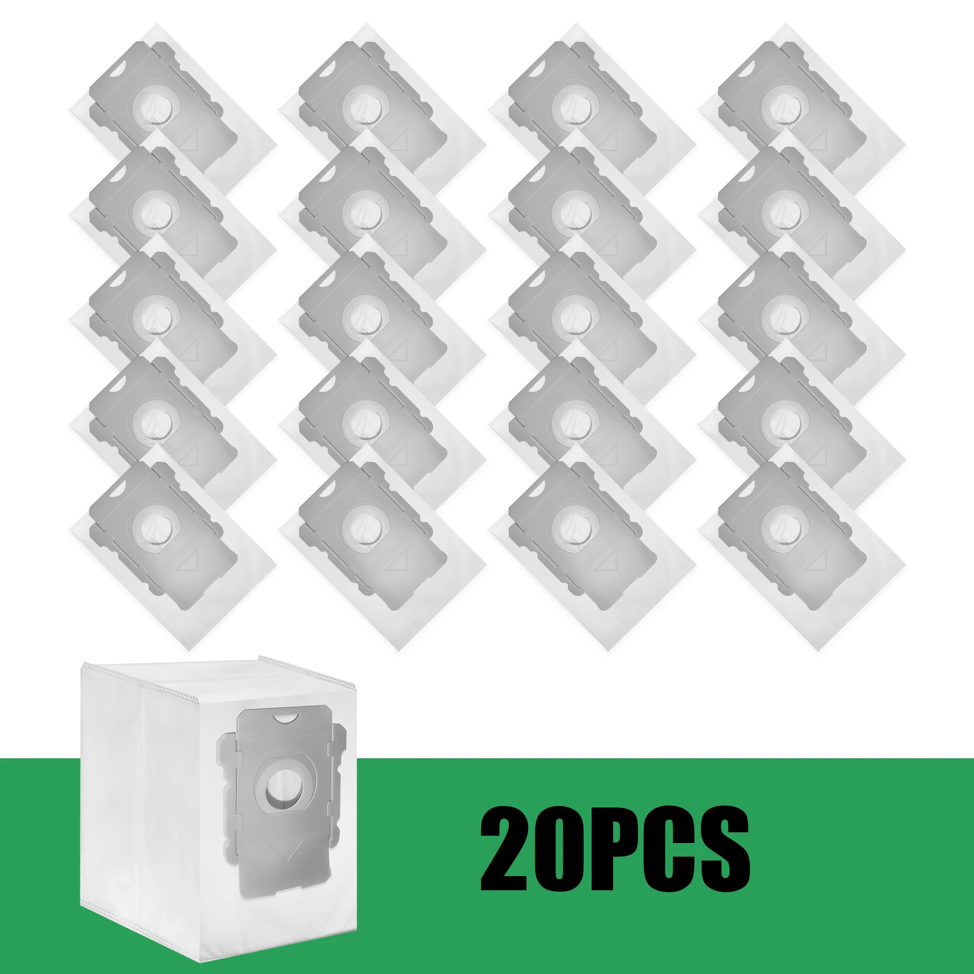 20 Packs Vacuum Bags Compatible with IRobot Roomba Clean Base I7, i7+, I8, i8+, I3, i3+, I4, i4+, I5, i5+, I6, i6+, J5, j5+, J6,