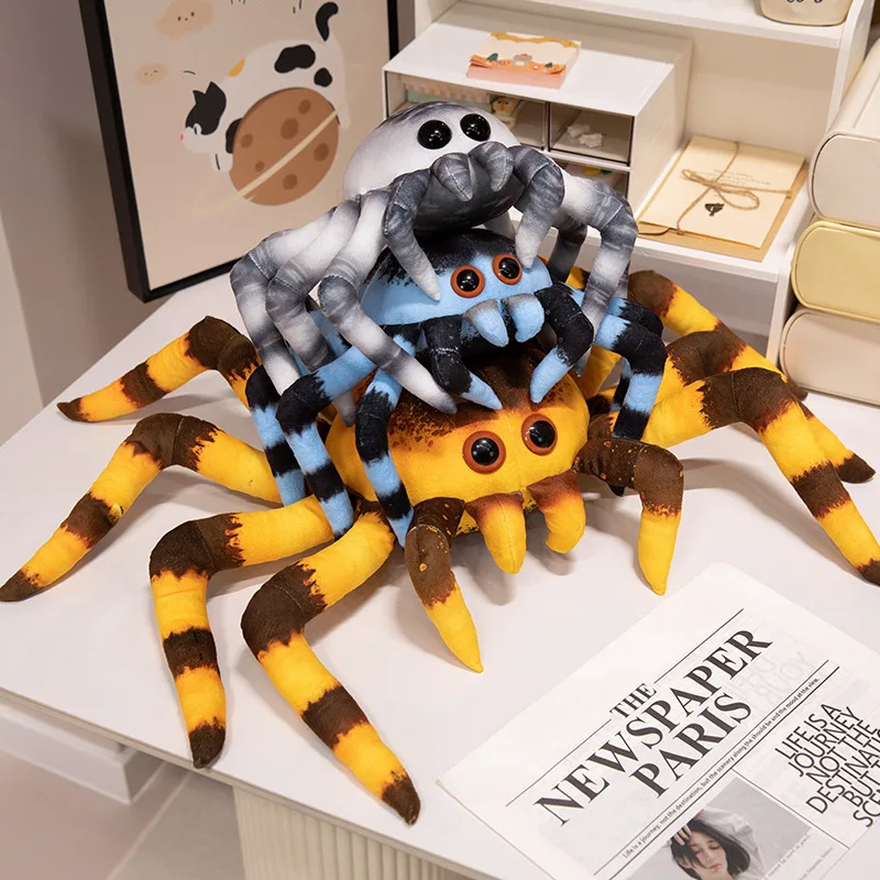 New 20/30cm Spider Plush Stuffed Toys 3 Colour Spider Plush Soft Animals Toy Doll for Gifts Room Decora Gift