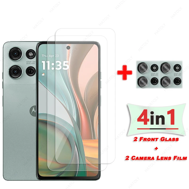 Para motorola moto g power 2025 hd película protetora clara para moto g 2025 protetor de tela de vidro filme lente da câmera para moto g75