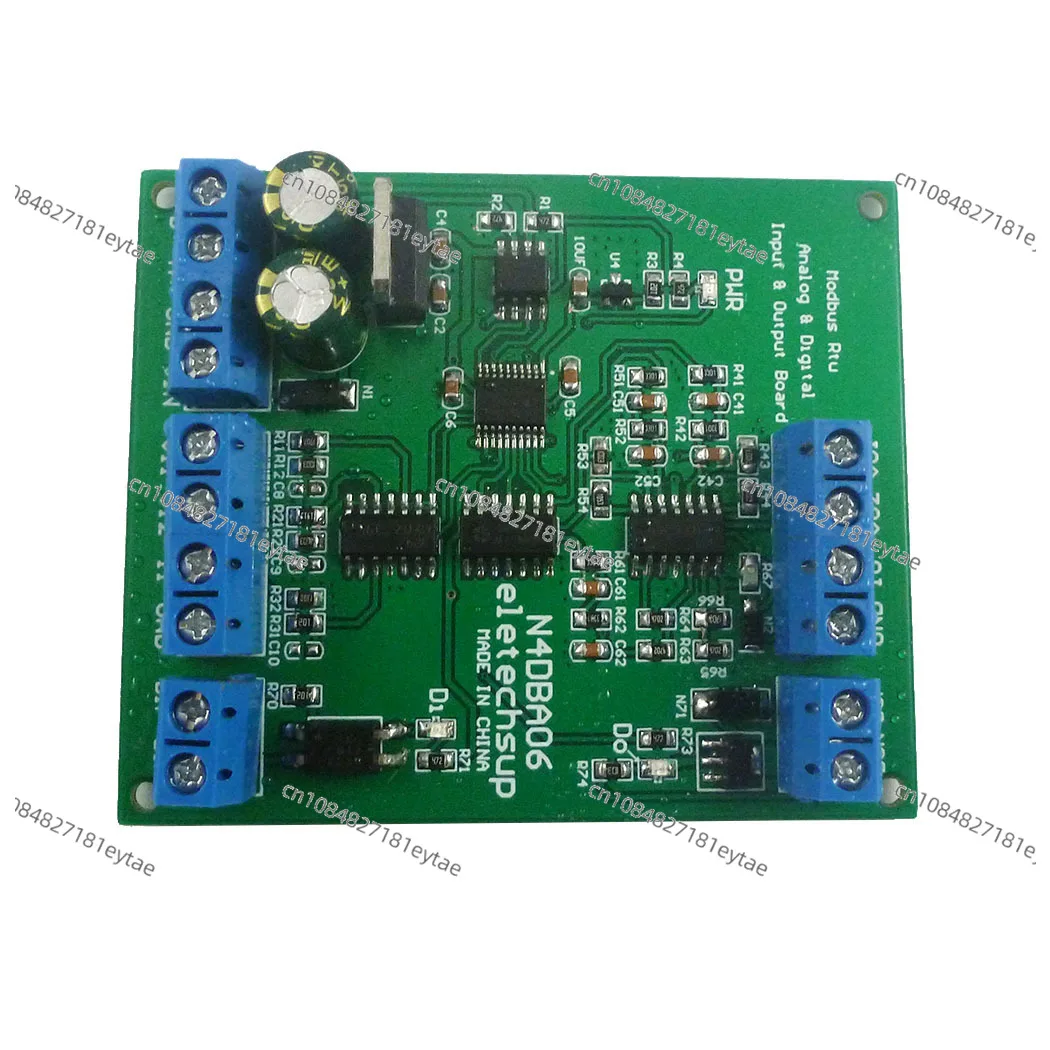 

N4DBA06 8-channel analog digital IO module RS485 Modbus rtu protocol ADC DAC