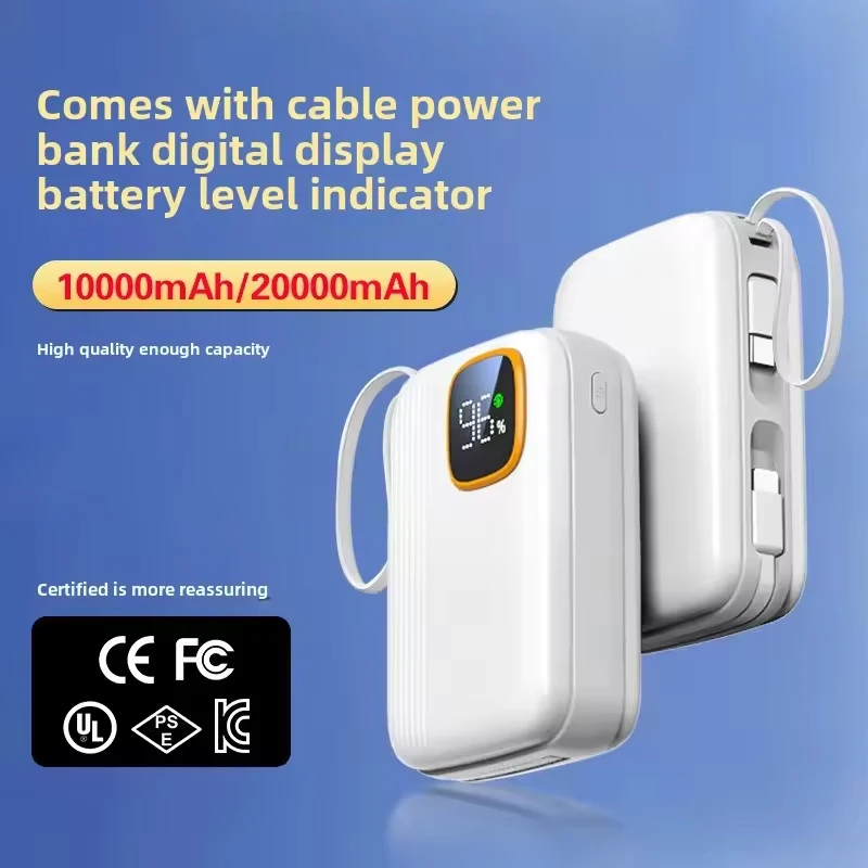 

20W/22.5W compatible with mobile power supply 10000mah 20000mah portable dual-wire power bank suitable for iPhone Huawei Xiaomi