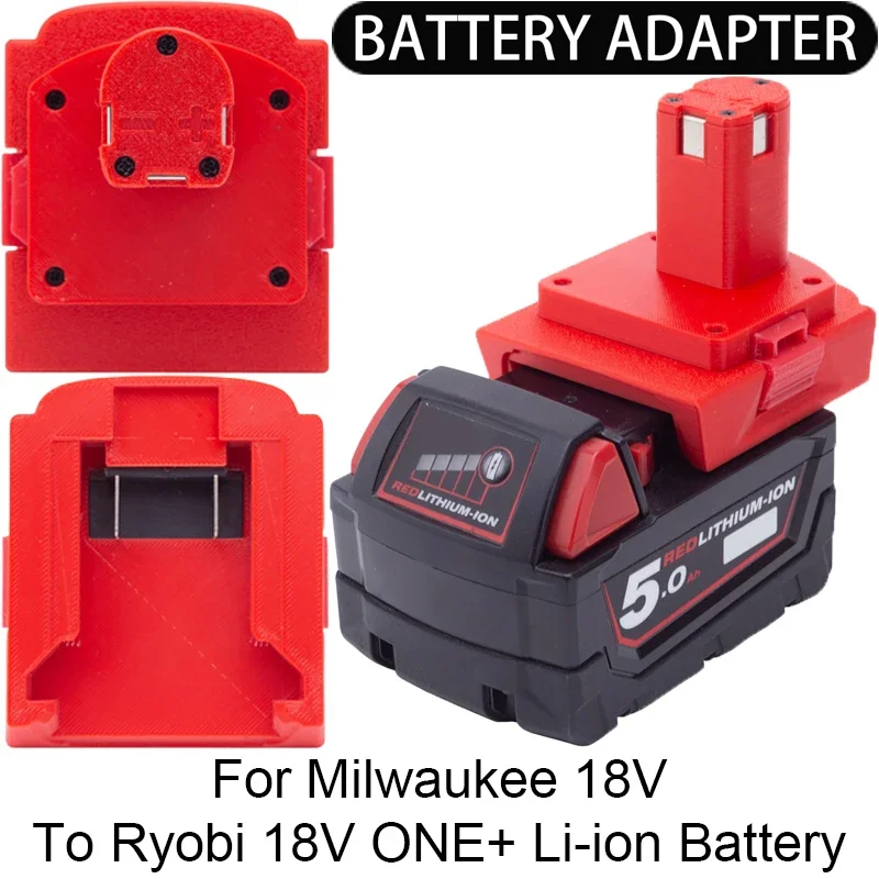 

Battery Adapter/Converter for Ryobi 18V ONE+ Li-ion tools to Milwaukee 18V Li-ion Battery Adapter Power Tool Accessories