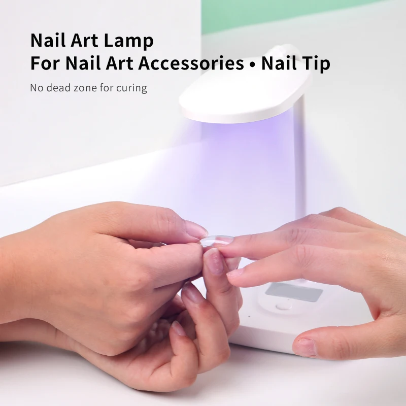 LED-bureaulamp voor nagel, mini-UV-nagellamp, snel drogende UV-nageldroger, opvouwbare baklamp voor fototherapie, nagelverzorging voor doe-het-zelf thuis en salonnageldecoratie.