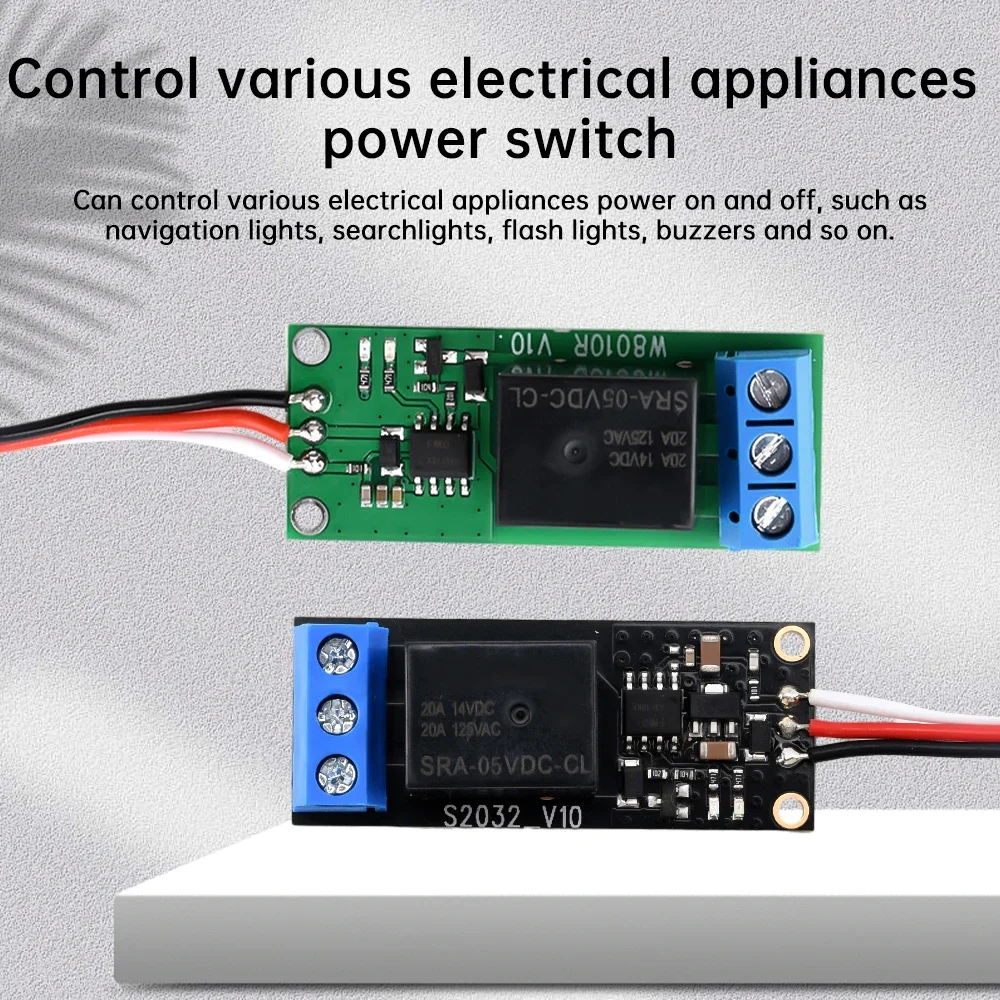 RC Model Aircraft Relay PWM Remote Signal Control Switch Electronic Module DIY Model Navigation Lights Controller