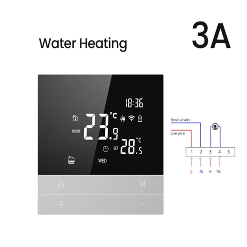 Tuya Wifi Smart Thermostat Electric Heating Temperature Controller For Google Home Alexa Durable (A),Requisite