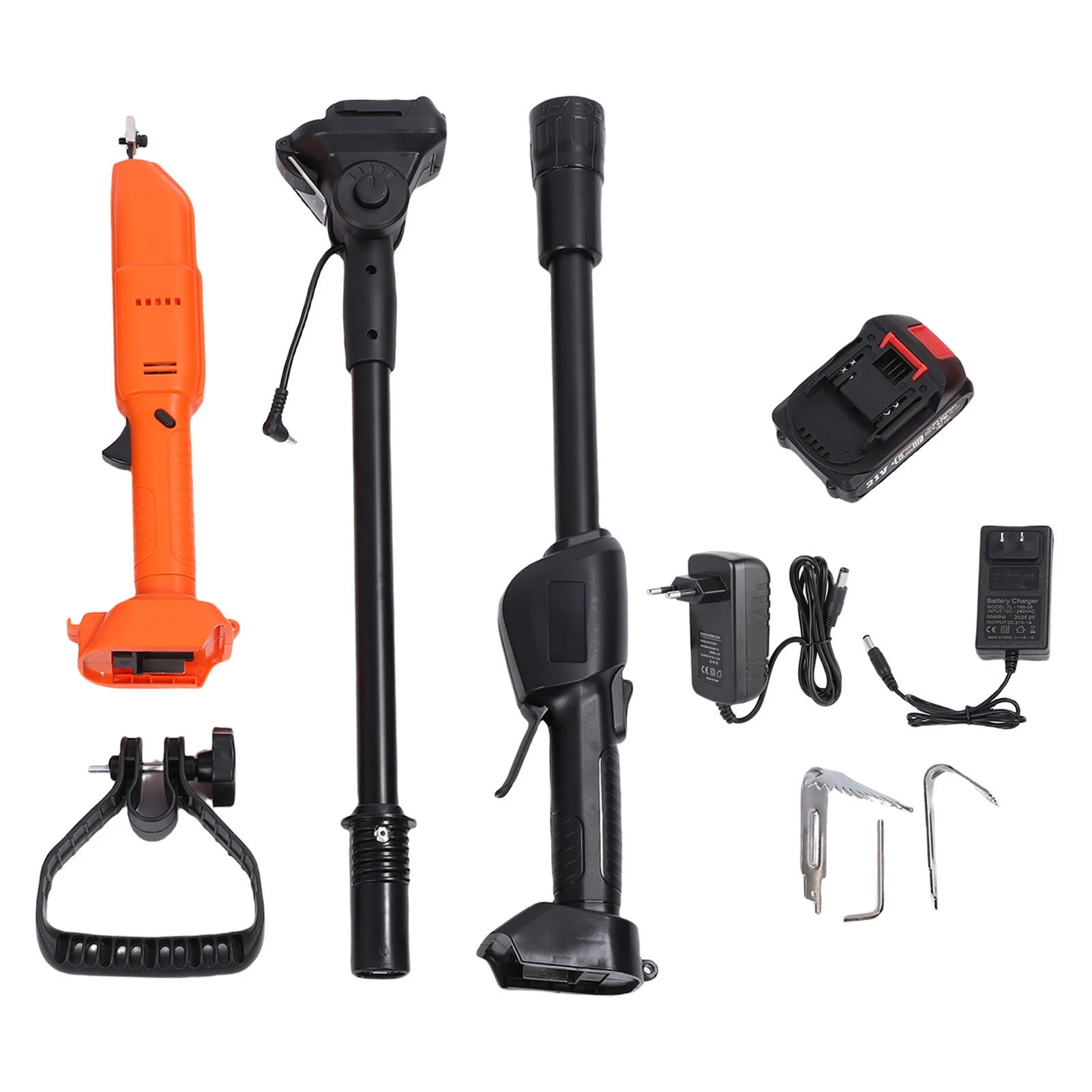 مجرفة حفر كهربائية محمولة تعمل بالبطارية، محراث حديقة كهربائي لاسلكي، تصميم مريح لإزالة الأعشاب الضارة #1