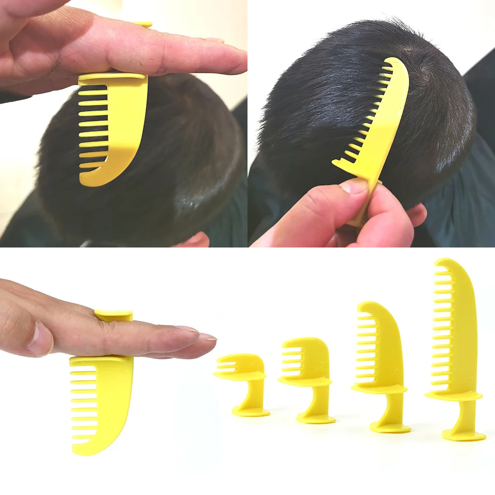 4Pcs Haircutting Template Tool Set Universal Haircut Styling Rulers Hairdresser Items Hair Cut Comb Guide Practical Trimming