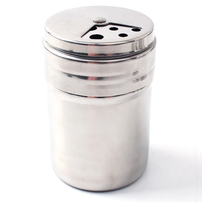 Seasoning Jar Stainless Steel Salt Sugar Shaker Pepper Bottle Toothpick Holder Outdoor Camping Picnic BBQ Spice Storage Can