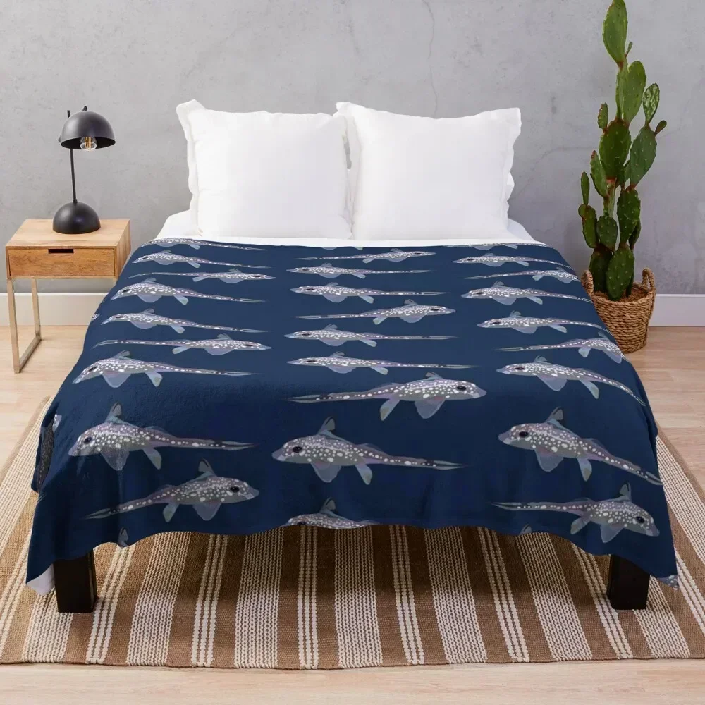 

R is for Rat Fish Throw Blanket Multi-Purpose Bed Winter beds Loose Blankets