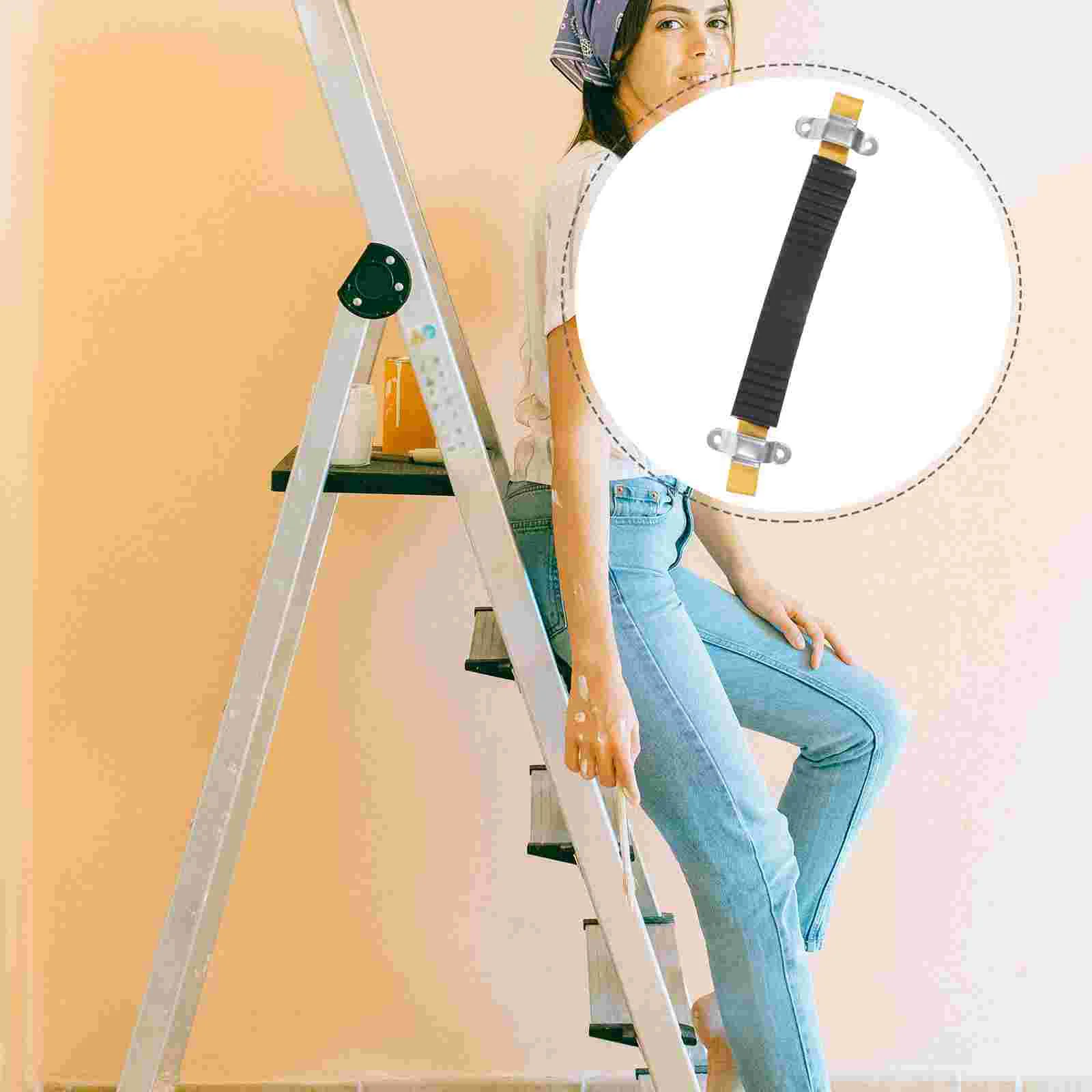 

Telescoping Ladder Telescopic Accessories Protective Cover Stabilizer Bamboo Poles Non-slip Mat Black Protectors