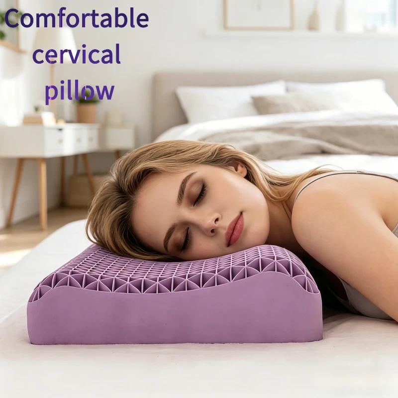 

Моющаяся подушка из TPE-пектинового материала с дышащим воздушным слоем, без давления, для шеи и шейного отдела позвоночника, мягкая, комфортная, латексная, для взрослых, для дома