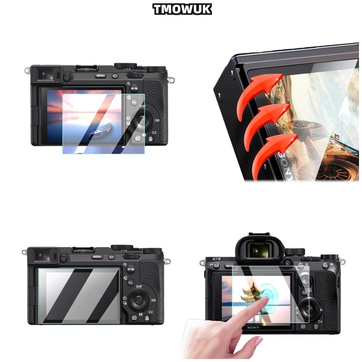 

For A7M4 A6700 A7C2 A7CR A7IV, Advanced 9H Hardness Screen Protector, High Clarity Film