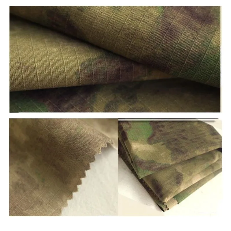 1.5M Width Ruins FG Camouflage Cloth A-TACS Polyester Cotton TC Plaid Fabric Tactical Garment DIY Accessory