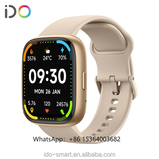 

TJXL-1.83"Premium Fashion Smart Watch Alexa Voice 2025 Health Tracker Cost-porformance BT Call&Answer IP68 Waterproof for ISO&An