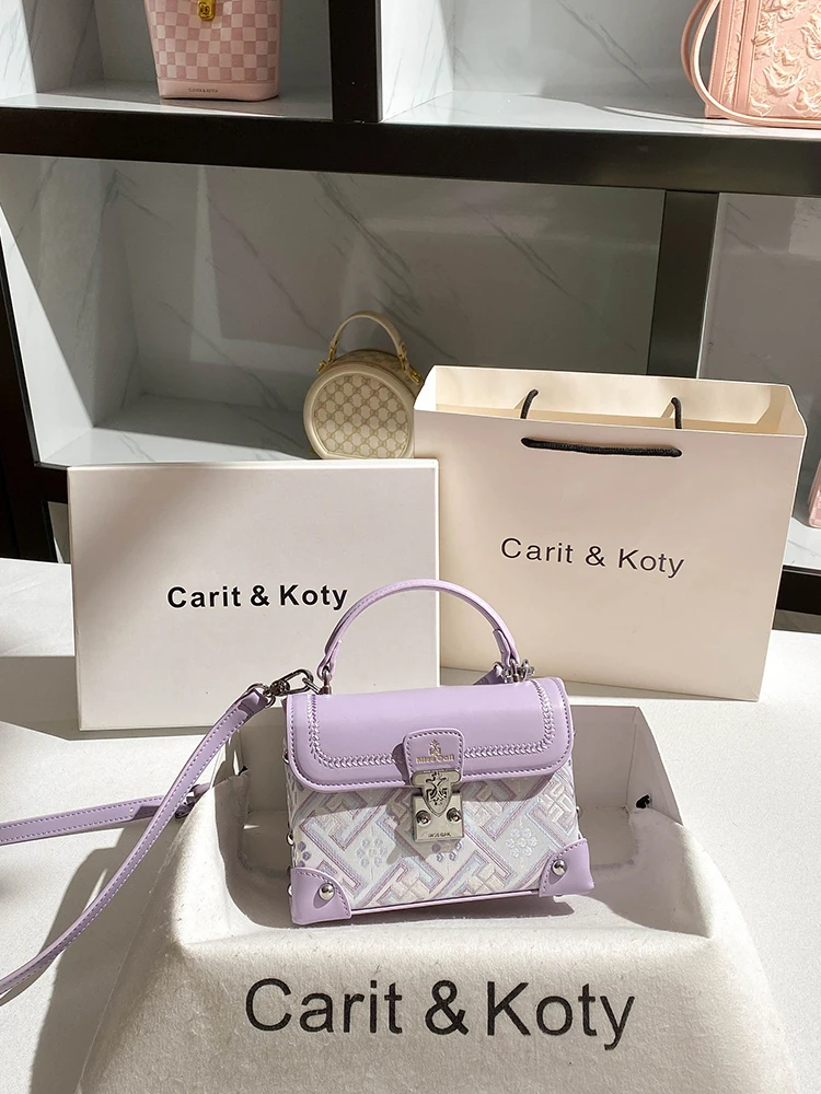

Sweet and Luxury Crossbody Bags with Chinese Style Printing Women's Popular and Fashion Make Up Handbag for Evening Party