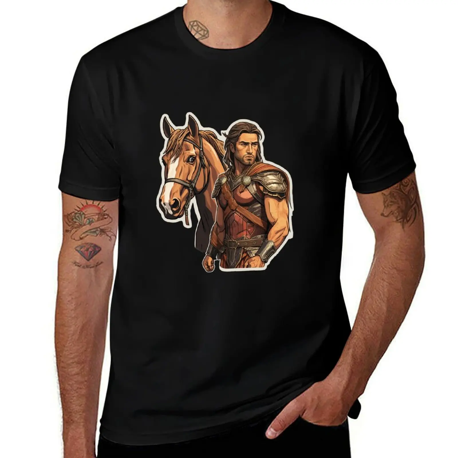 

Cyber Spartan // Horse // Sparta // Spartan Warrior Spartan Blue Warrior Футболка забавные футболки хлопковая футболка