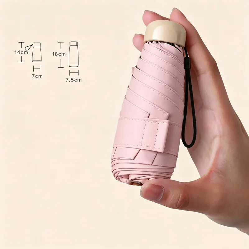 Travel Umbrella Compact - Mini Travel Sun Umbrella, Small Compact