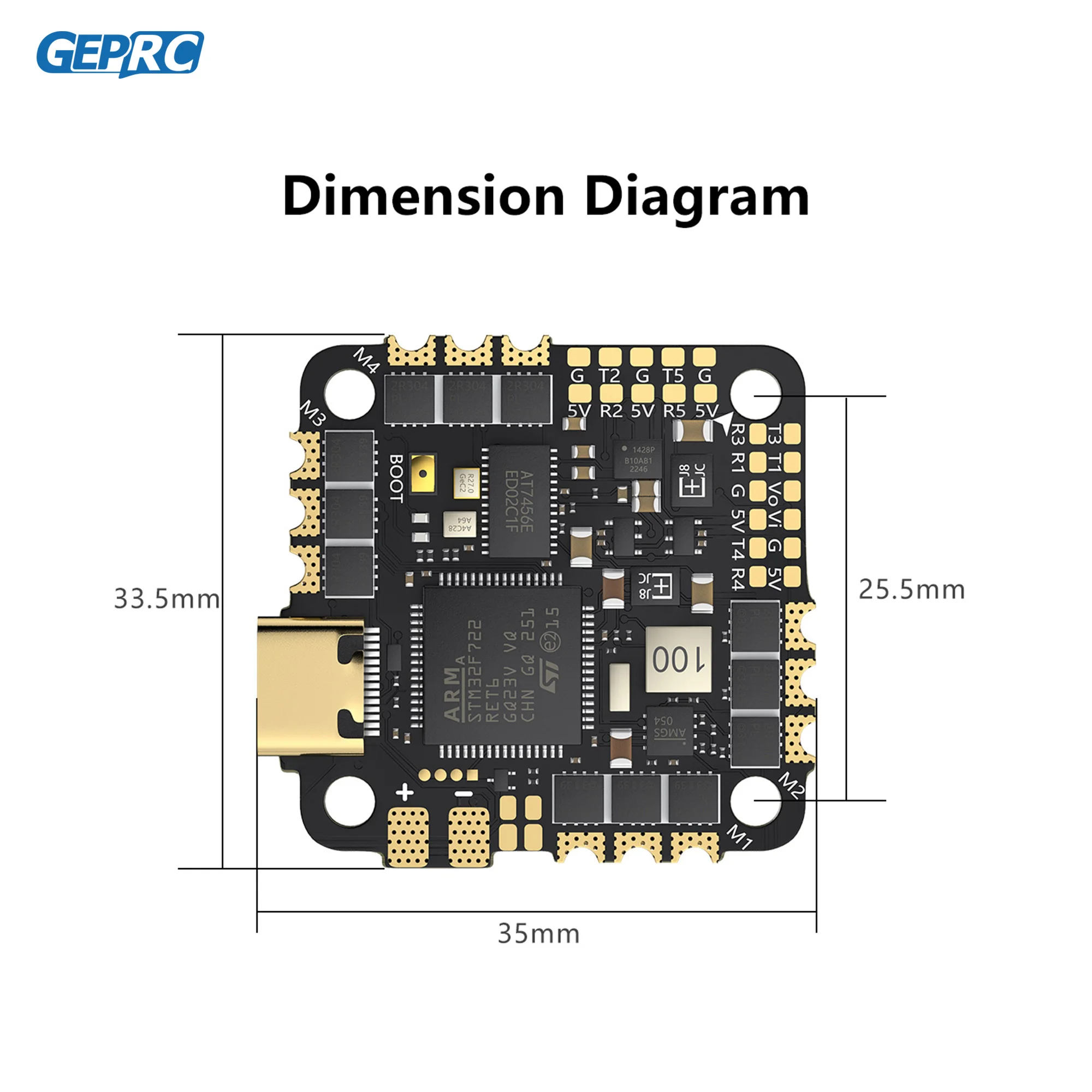 TAKER F722 45A 32-bitowy AIO Buzzer 16MB Czarna Skrzynka 32-bitowy Analizator Danych Rejestrujący Loty Wyścigowy Dron FPV